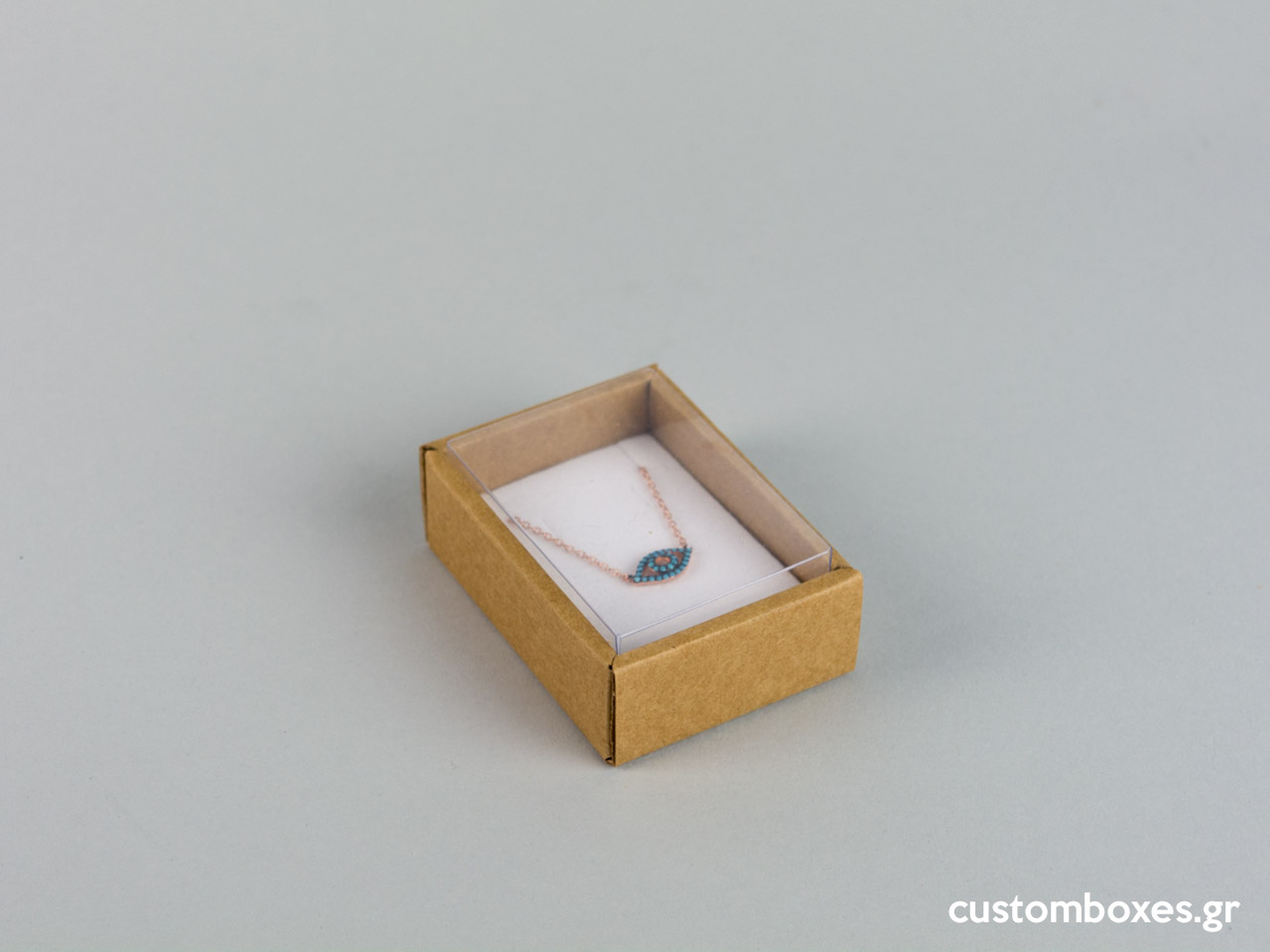 Eco-friendly box for pendant Νο 02 White