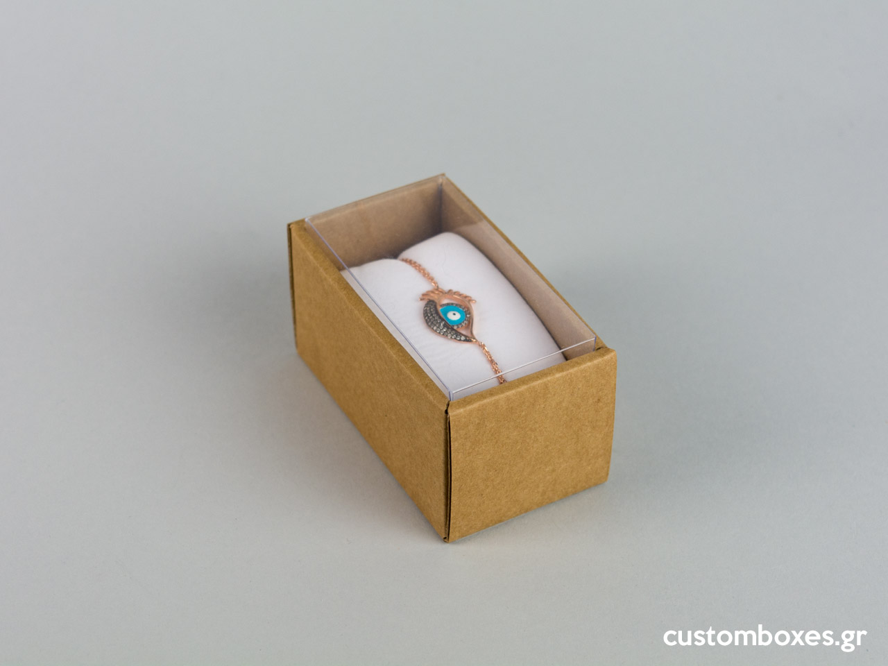 Eco-friendly box for bracelet and wristwatch White